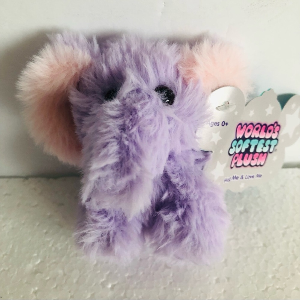 Beverly Hills Teddy Bear Co Mini Lavender Elephant Plush NWT